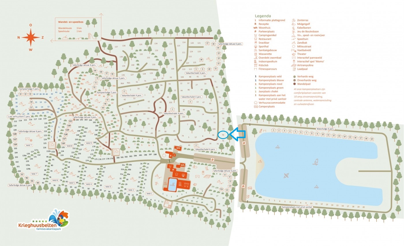 Camping plattegrond